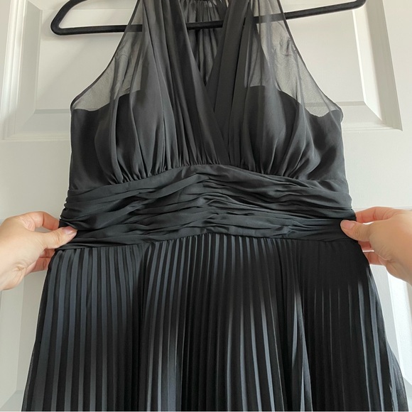 Evan Picone Evening Cocktail Pleated Dress Size 8 Petite - Picture 5 of 8